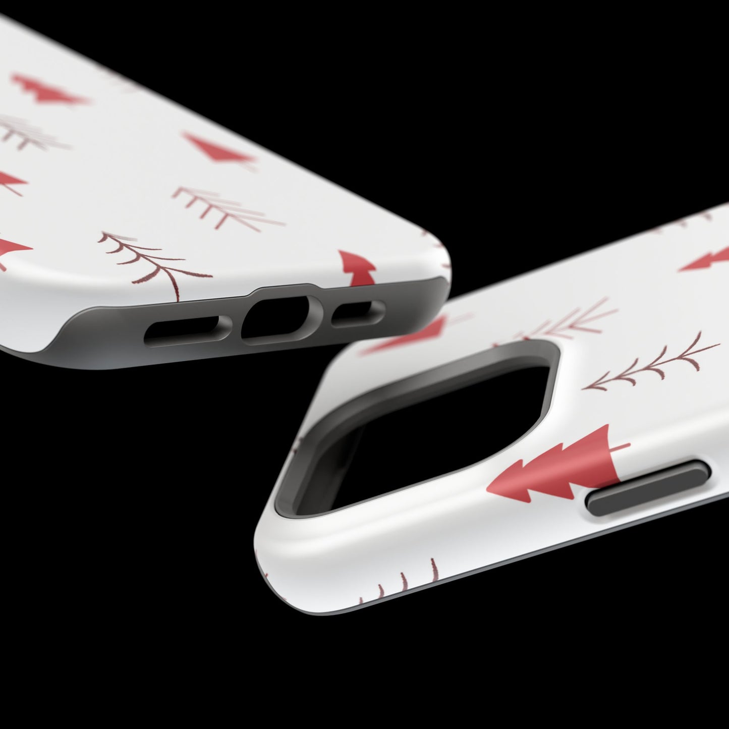 Scandi Red Pine Trees - MagSafe iPhone Series Case