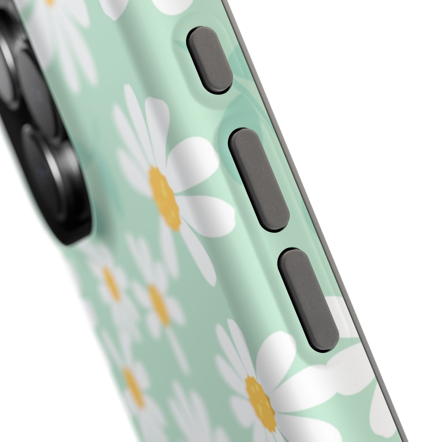 Charming Daisy Floral Tough MagSafe iPhone Case – Spring Pastel Design, Shockproof & Slim