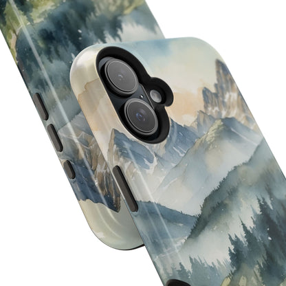 Serene Alpine Forest - MagSafe iPhone Case