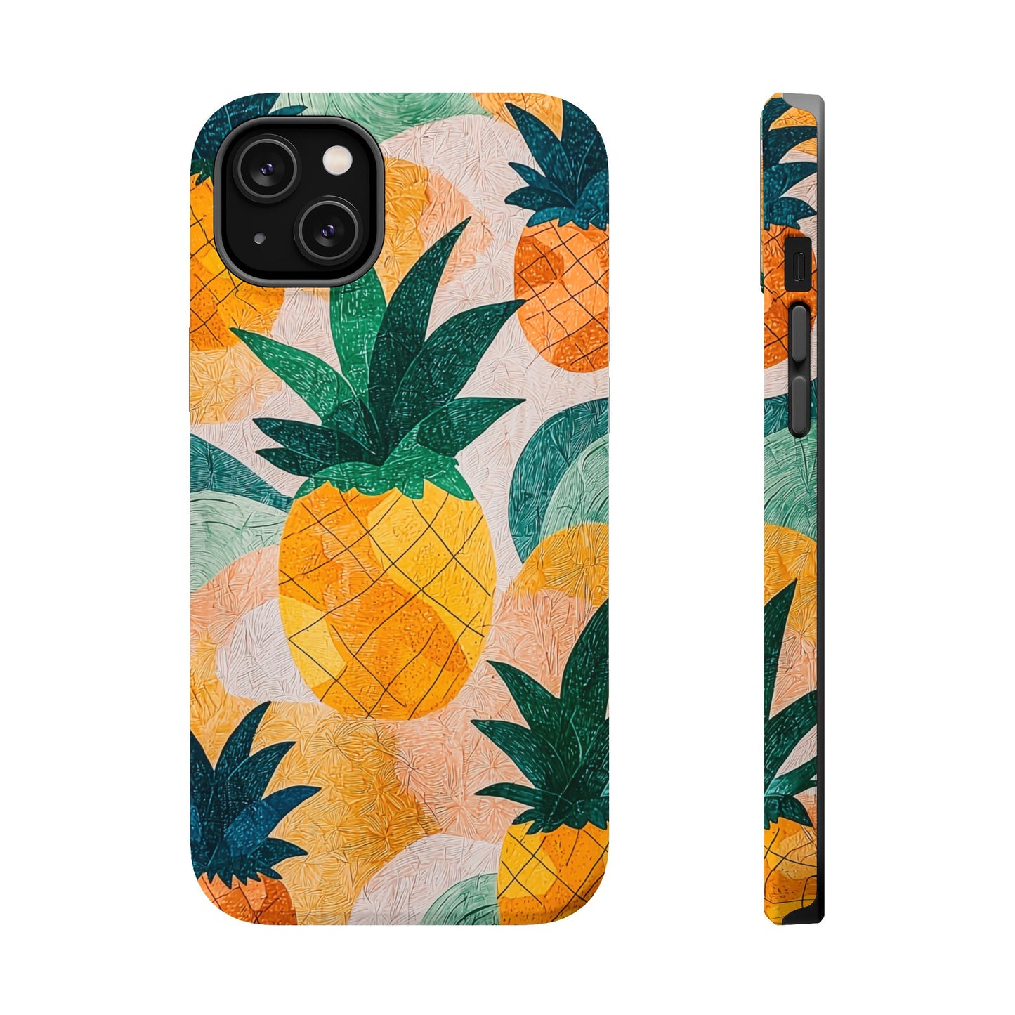 Tropical Pineapple MagSafe iPhone Case – Vibrant Fruit Design, Tough Dual-Layer Protection