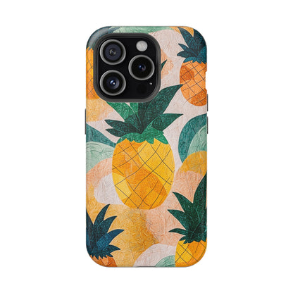 Tropical Pineapple MagSafe iPhone Case – Vibrant Fruit Design, Tough Dual-Layer Protection