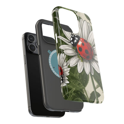 Ladybug & Daisy Garden Charm - MagSafe iPhone Case