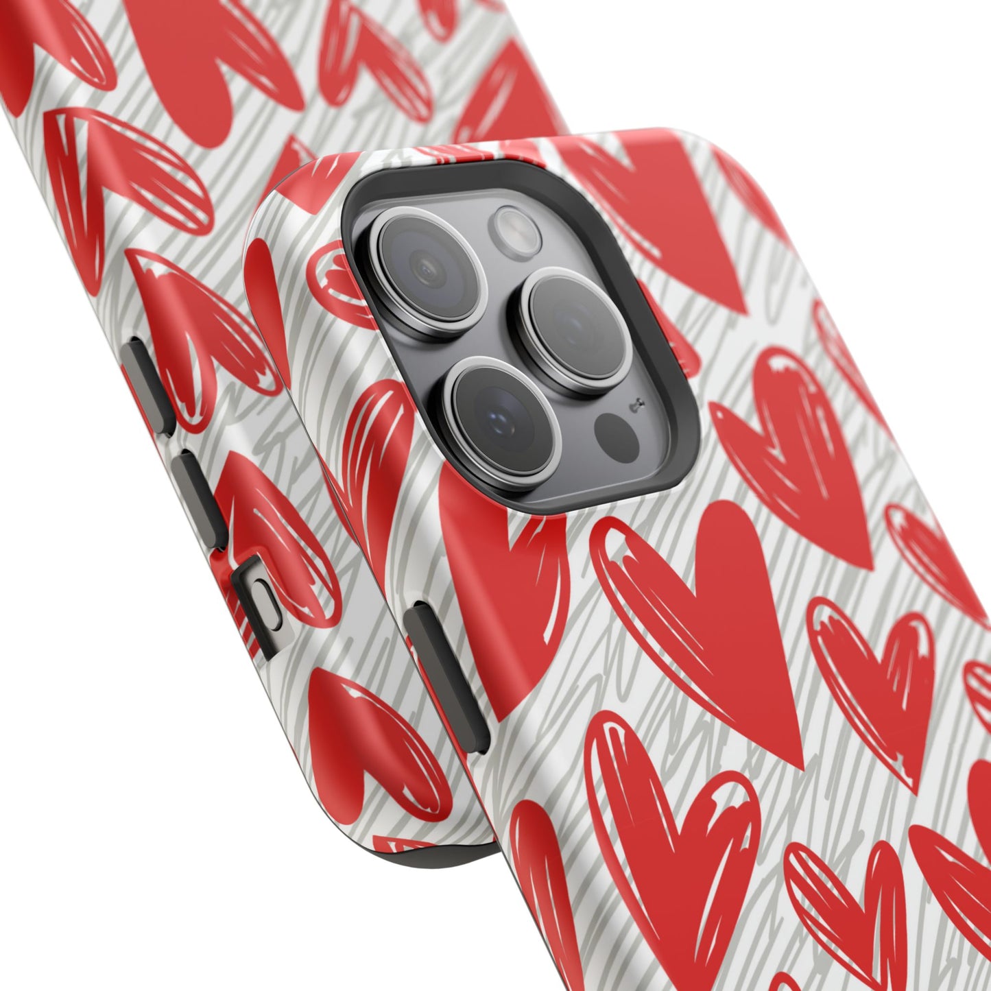 MagSafe Case: Whimsical Heart Doodle