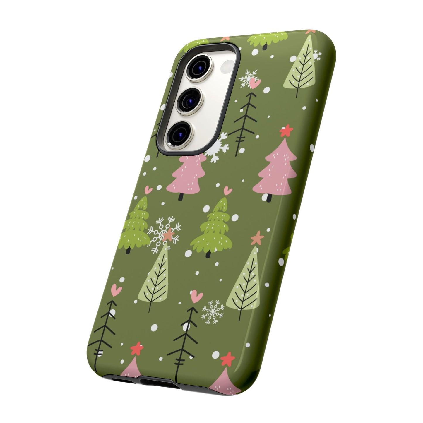 Whimsical Christmas Tree Pattern – Samsung Galaxy Series Case