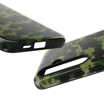 Dark Green Camouflage – Samsung Galaxy Case, Durable and Stylish