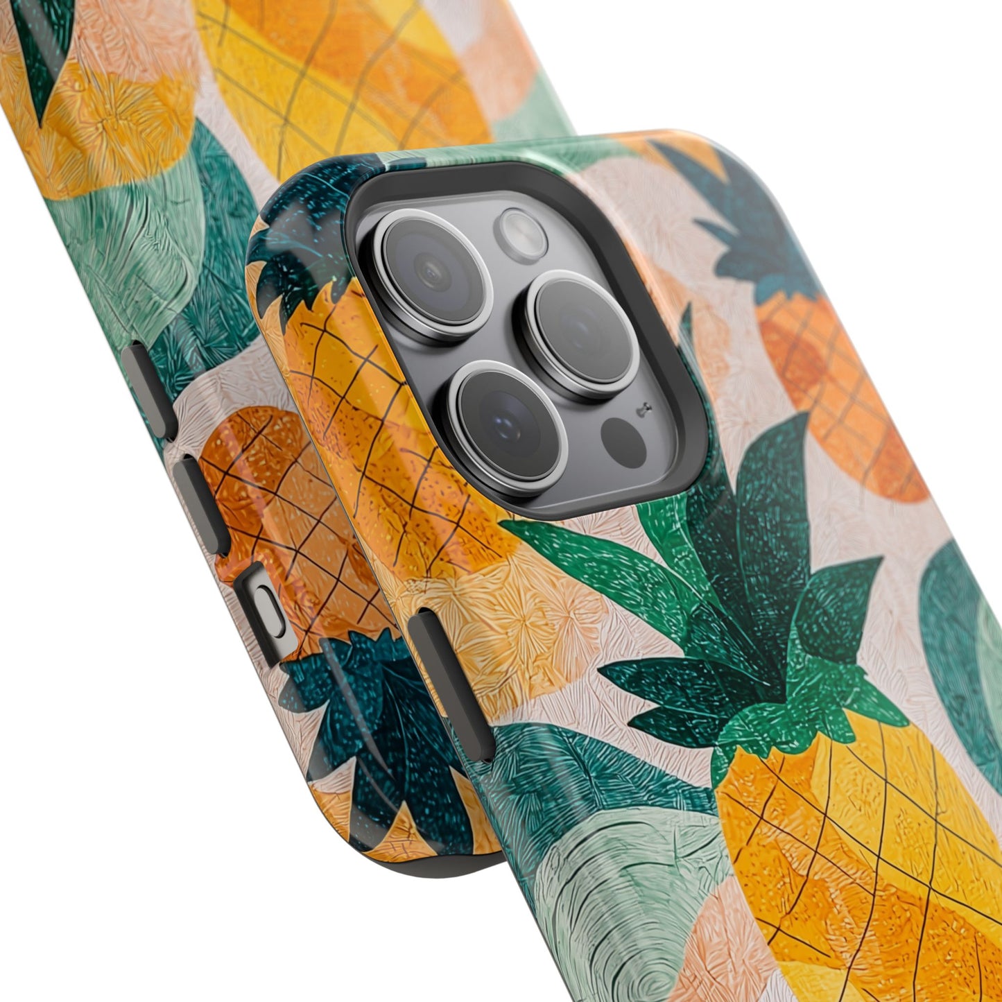 Tropical Pineapple MagSafe iPhone Case – Vibrant Fruit Design, Tough Dual-Layer Protection