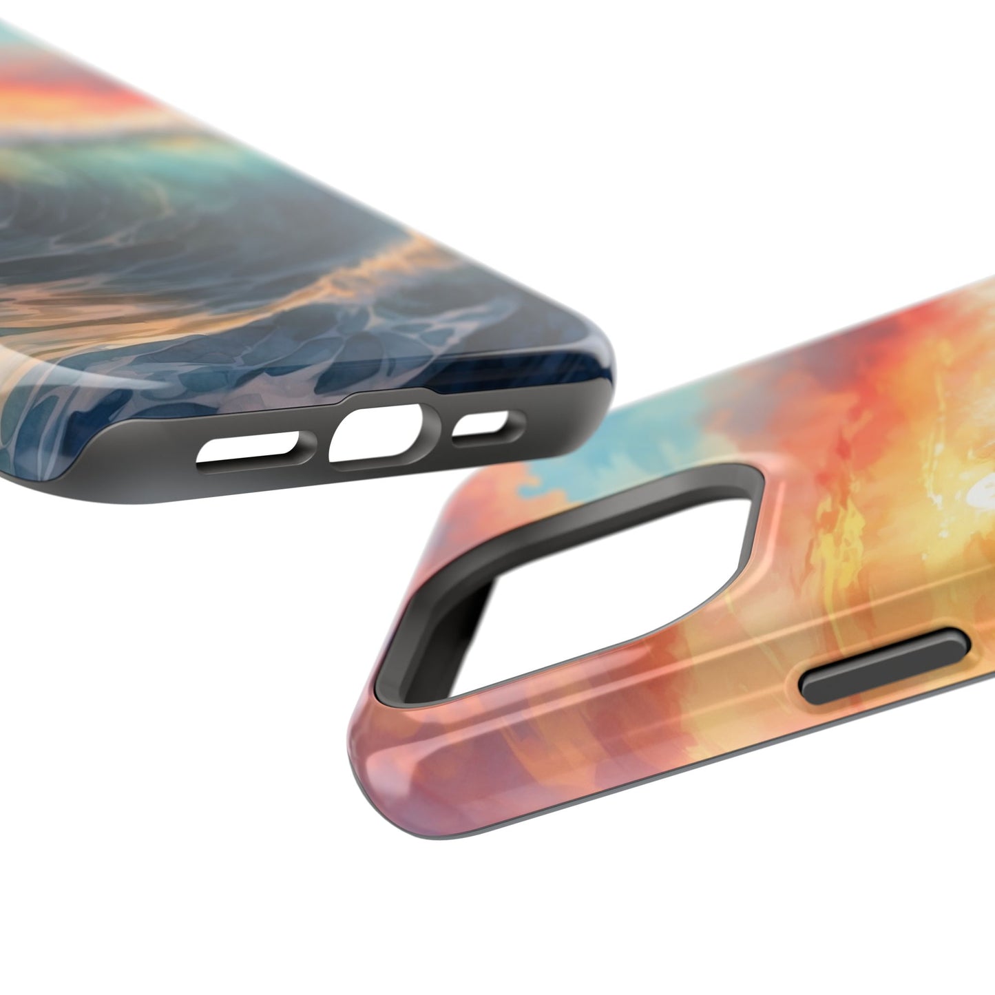 Ocean Wave Sunset MagSafe iPhone Case – Coastal Vibes Design