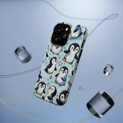 Cute Penguin Parade iPhone Case