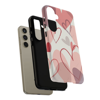 Romantic Red Hearts Samsung Galaxy Case