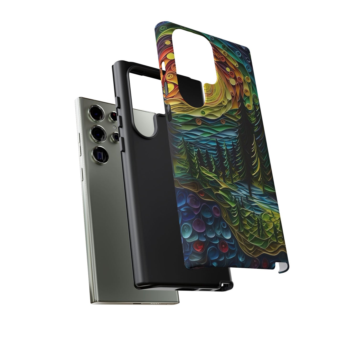 Radiant Forest Sunset Samsung Galaxy Case – Artistic Landscape Design