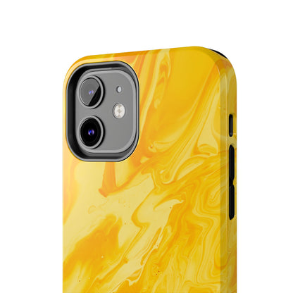 Luxe Yellow Marble iPhone Case – Stunning Golden Marble Texture