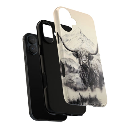 Highland Cow Western iPhone Case