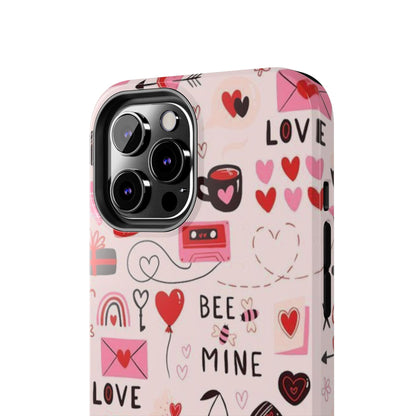 iPhone Case: Bee Mine Love Doodles