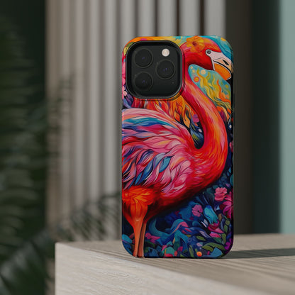 Flamingo Fiesta – Vibrant Flamingo MagSafe iPhone Cases