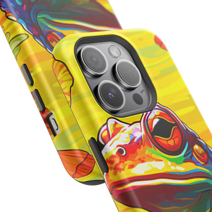 Vibrant Rainbow Frog Design – MagSafe iPhone Case