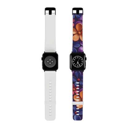 Bold Floral 3D Apple Watch Band