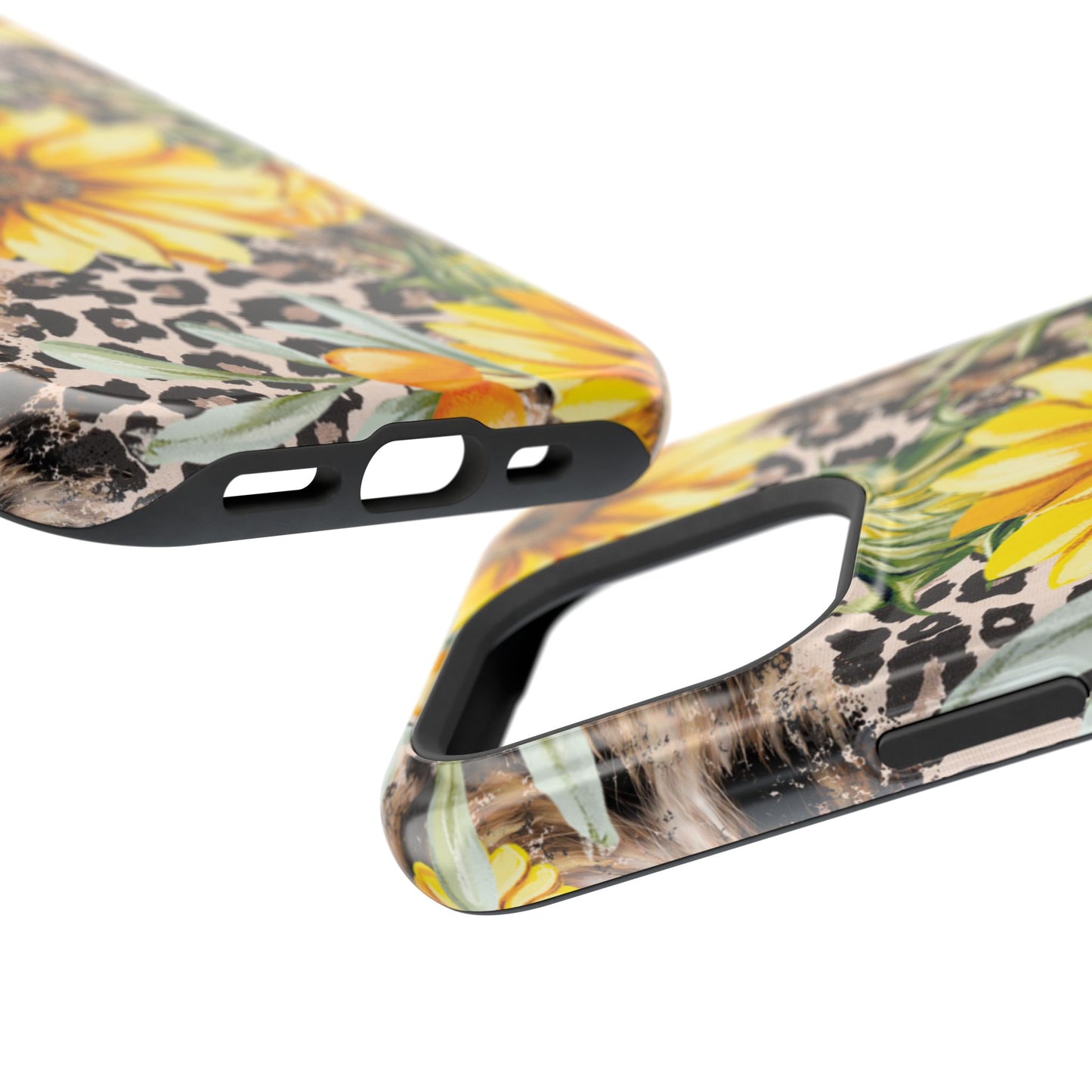 Leopard Sunflower Chic - MagSafe  iPhone Series Case