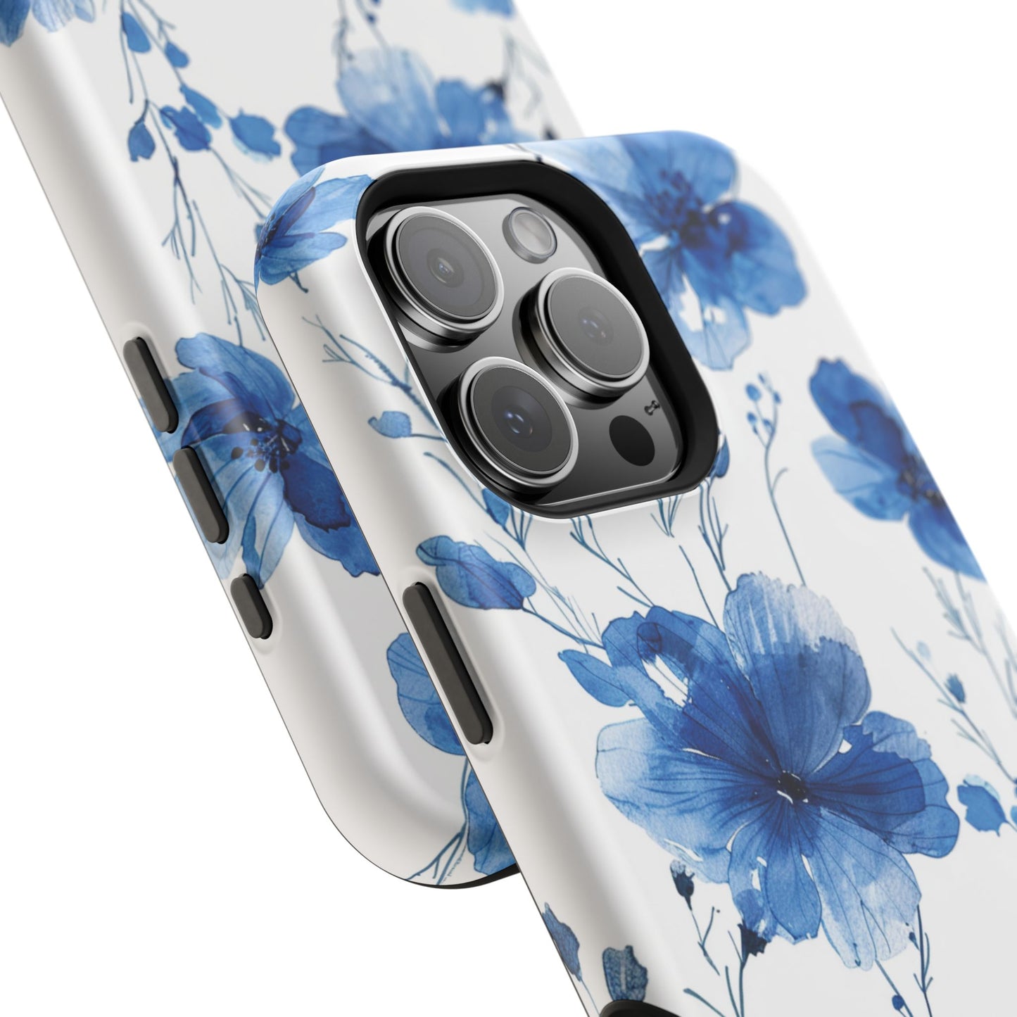 Ethereal Blue Blossoms iPhone Case