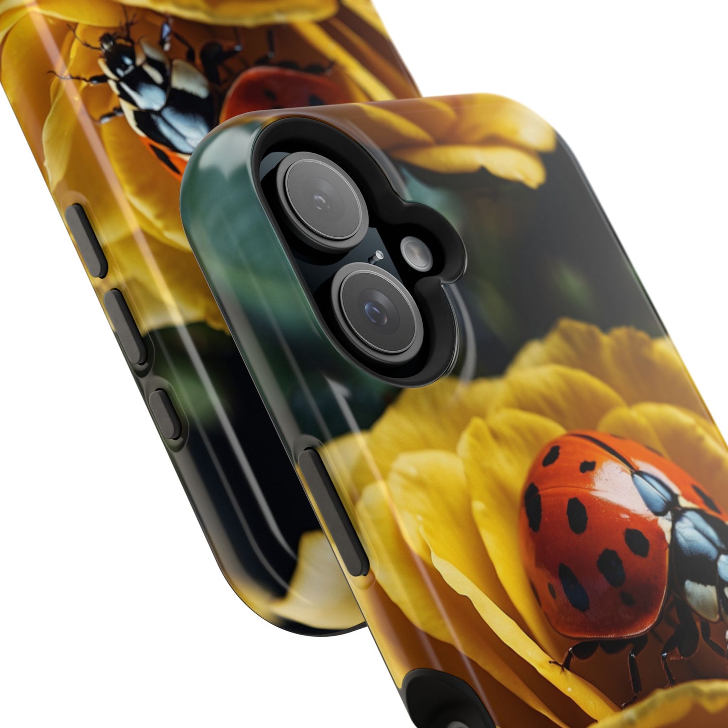 MagSafe iPhone Case: Ladybug on Yellow Petals