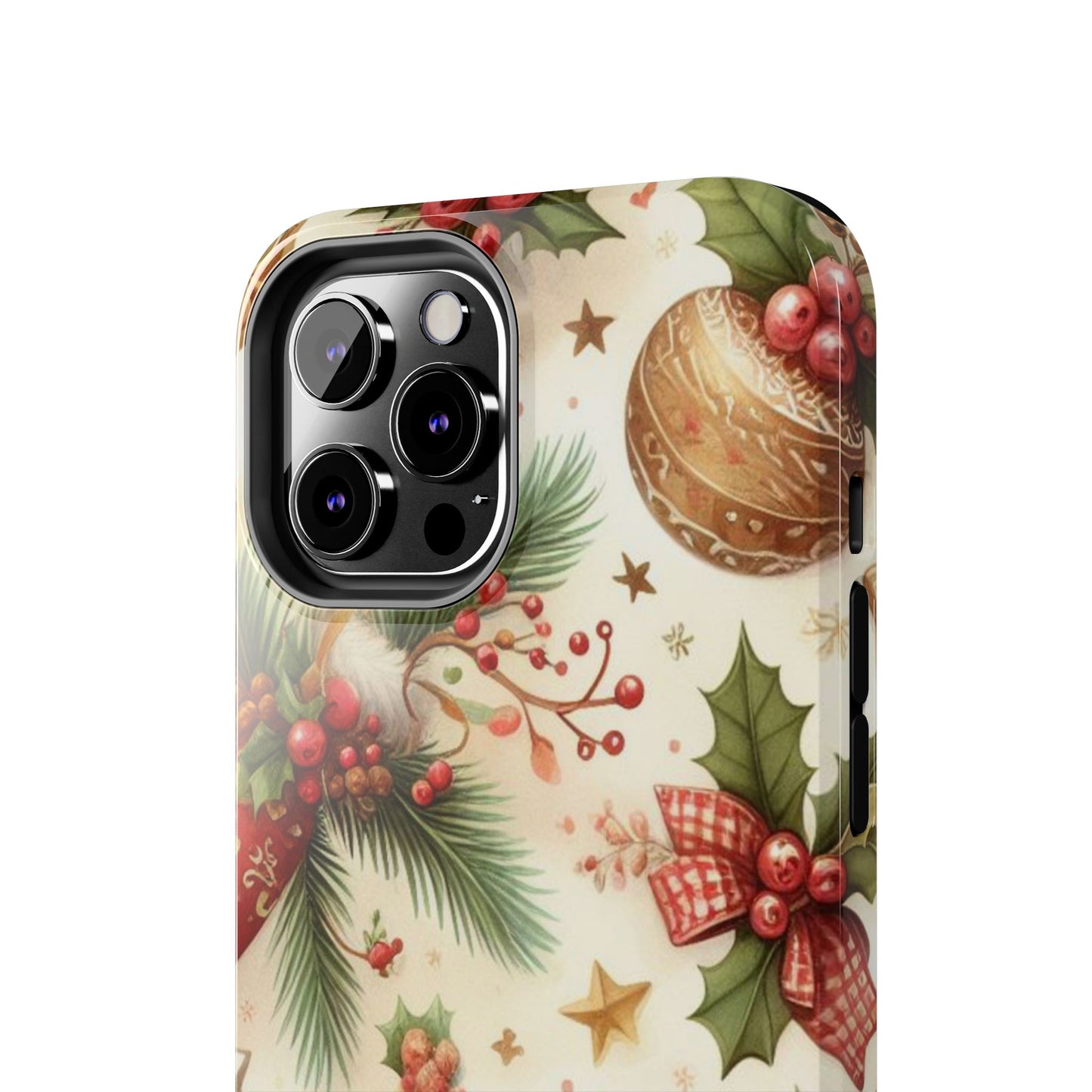 Classic Christmas Stocking & Ornaments Pattern – iPhone Series Case