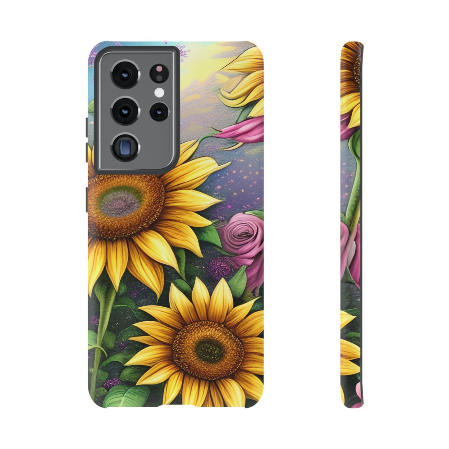 Whimsical Sunflower & Rose Garden - Samsung Galaxy Series Case