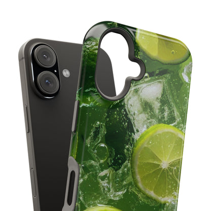 Refreshing Lime Splash MagSafe iPhone Case – Tough Protection, Vivid Dual-Layer Design