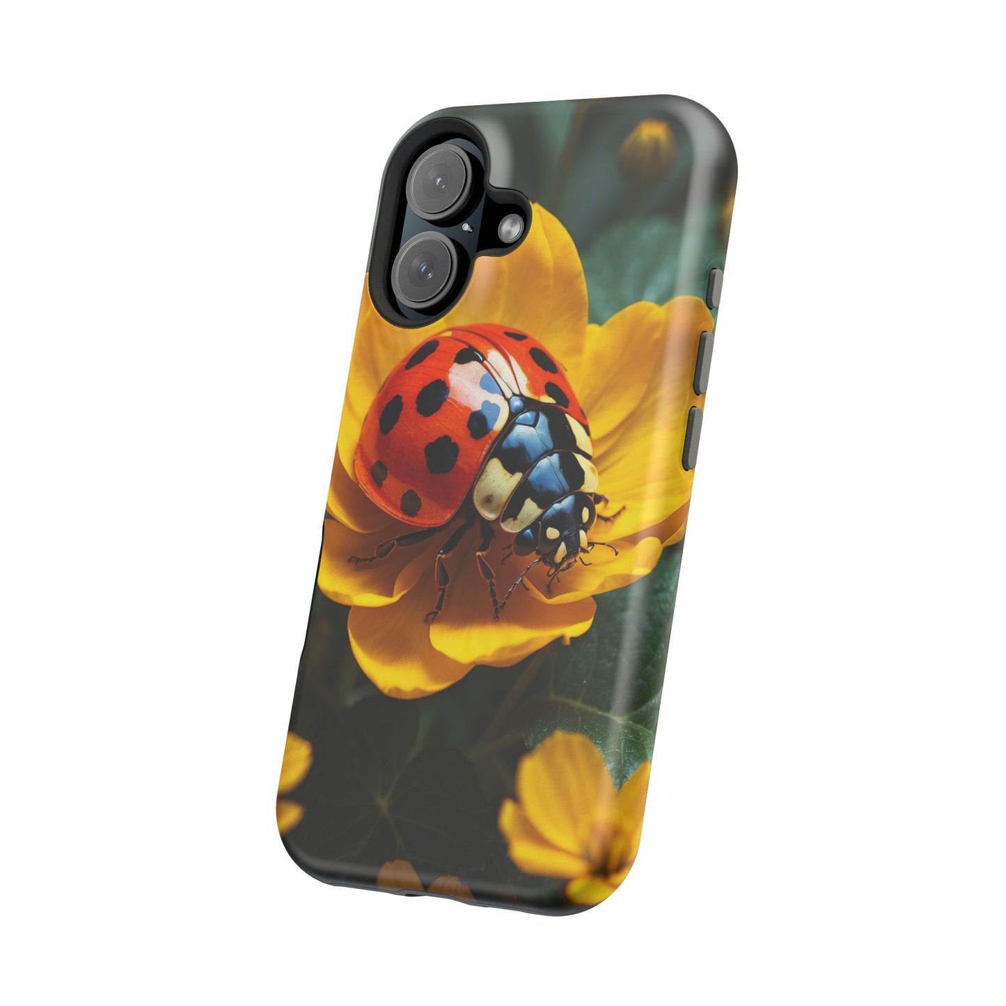 Yellow Blossoms with Bug Accent - MagSafe iPhone Case