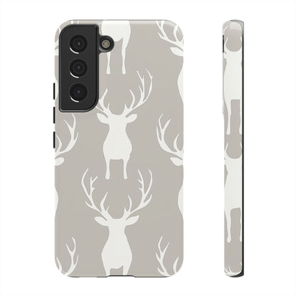 Minimalist Deer Silhouette Pattern – Samsung Galaxy Series Case