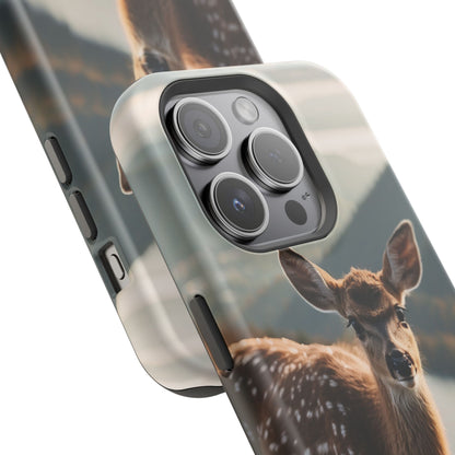 Whimsical Fawn in a Sunlit Forest MagSafe iPhone Case