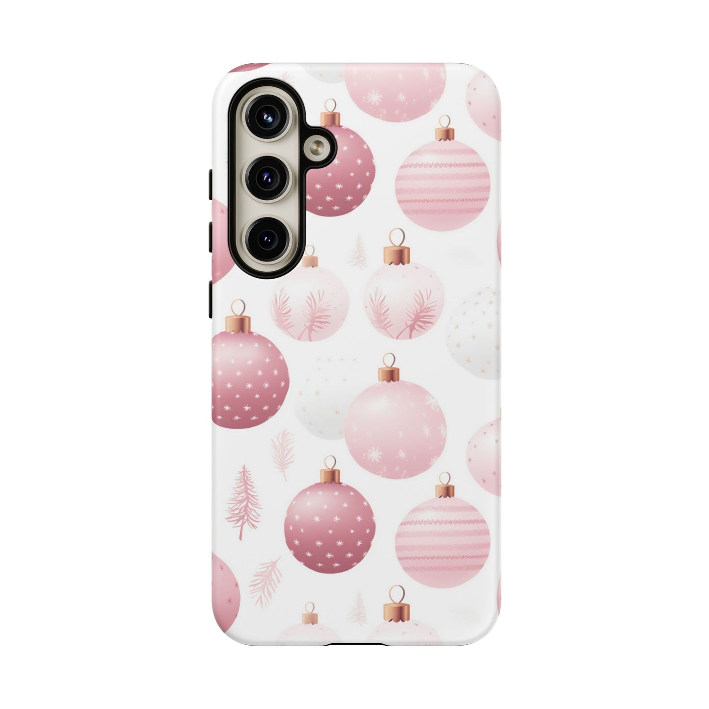 Samsung Galaxy Case: Merry in Pink – Christmas Balls