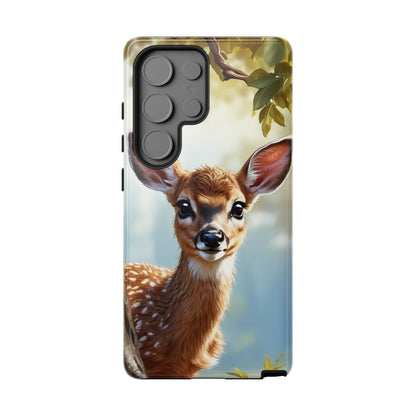 Whimsical Fawn in a Sunlit Forest Samsung Galaxy Case