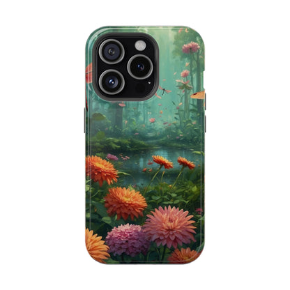 Enchanted Forest Dragonflies & Blossoms – MagSafe iPhone Series Case