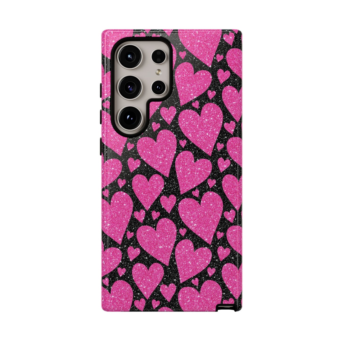 Glitter Hearts Samsung Galaxy Case