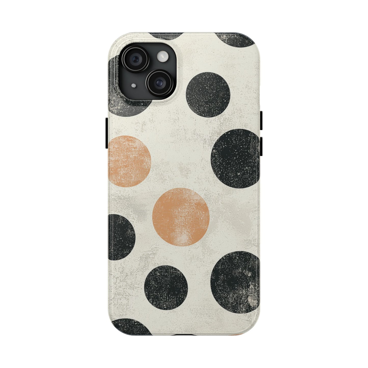 Vintage Polka Dot iPhone Case - Retro Abstract Protective Cover