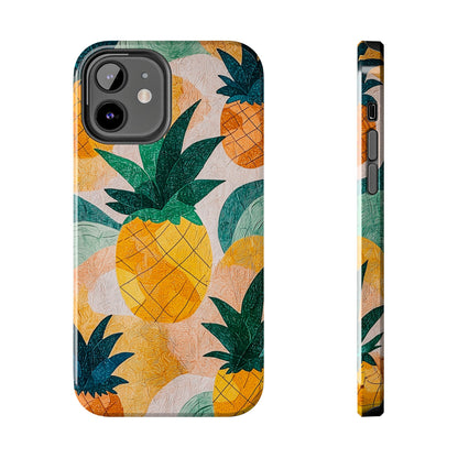 Tropical Pineapple iPhone Case – Vibrant Fruit Design, Tough Dual - Layer Protection - BOGO Cases