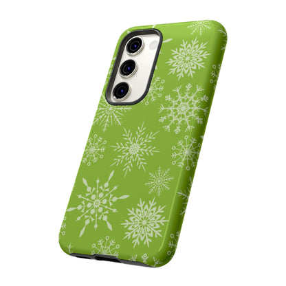 Green Snowflake Pattern – Samsung Galaxy Series Case