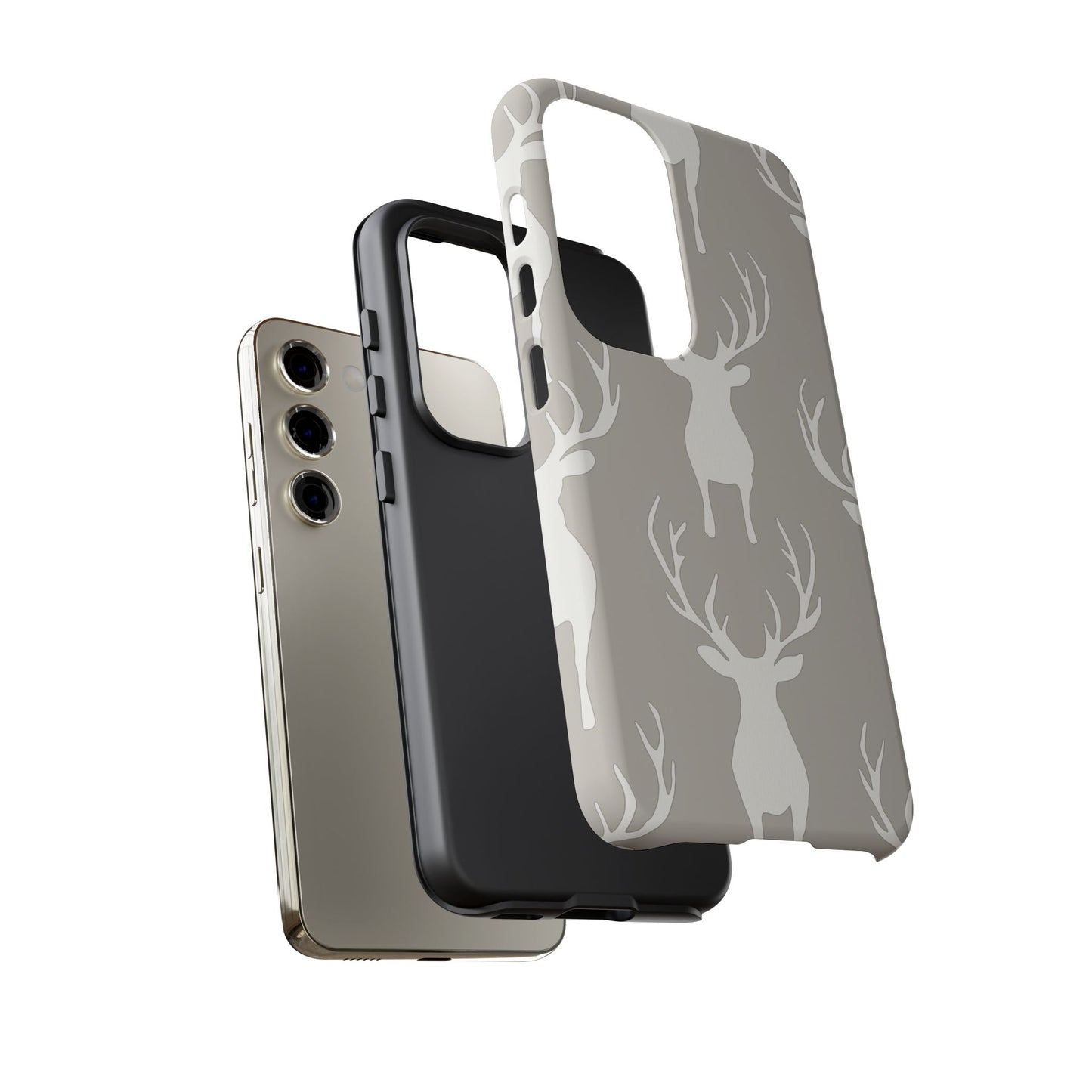 Minimalist Deer Silhouette Pattern – Samsung Galaxy Series Case