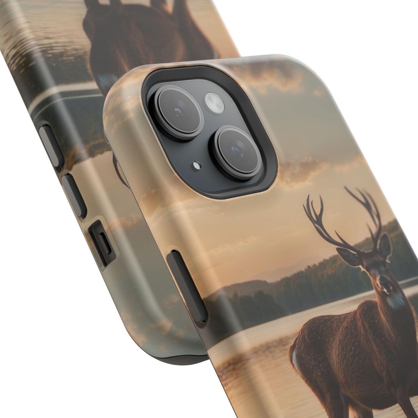 Majestic Stag at Sunset – MagSafe iPhone Case