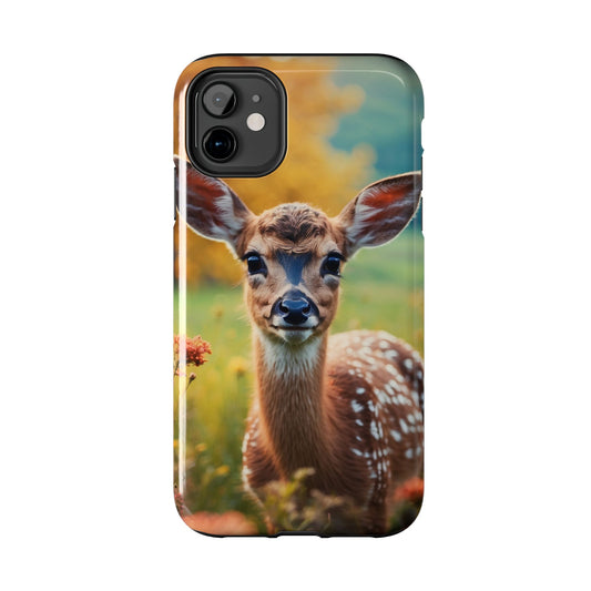 Golden Meadow Fawn iPhone Case