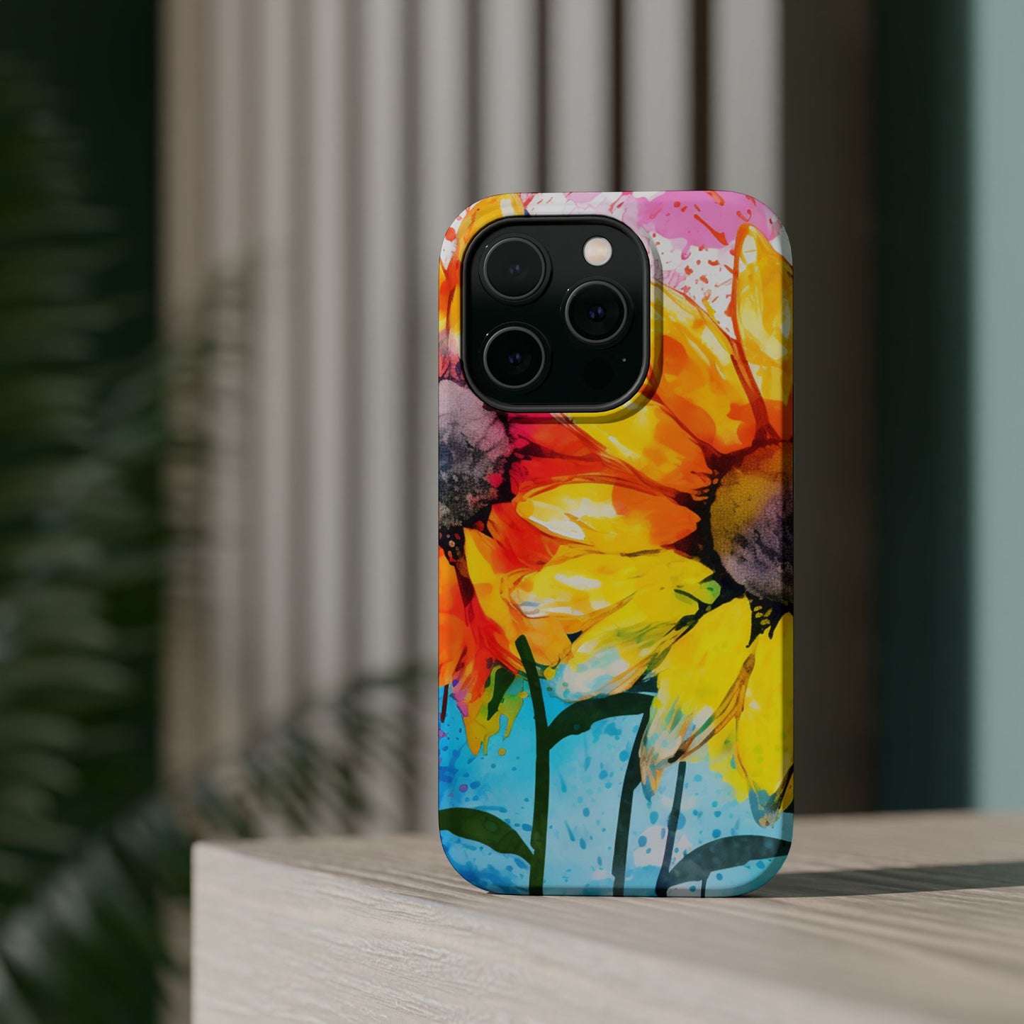 Bold Watercolor Sunflowers - MagSafe iPhone Series Case