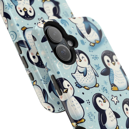 Cute Penguin Parade iPhone Case