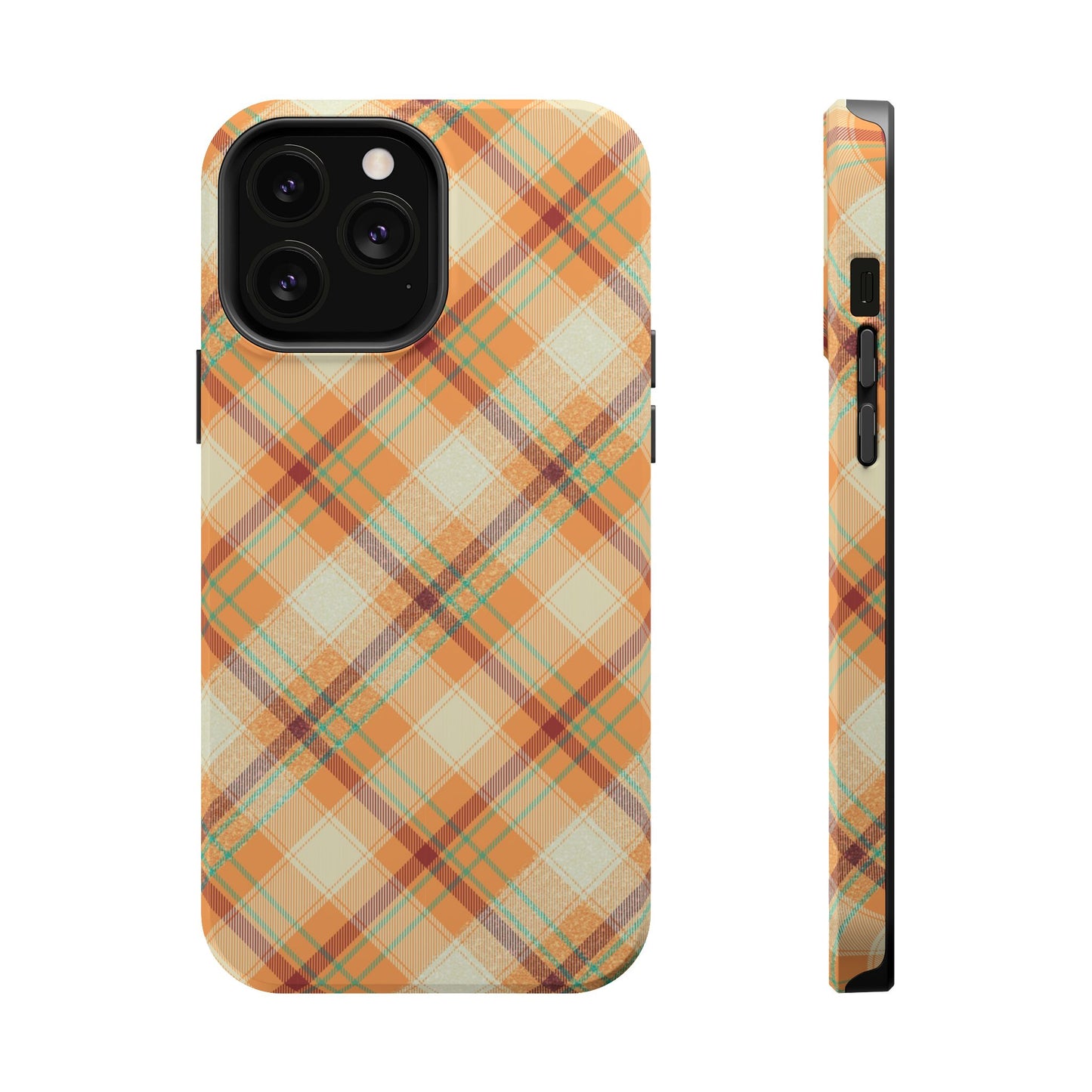 MagSafe Case - Warm Autumn Plaid Design