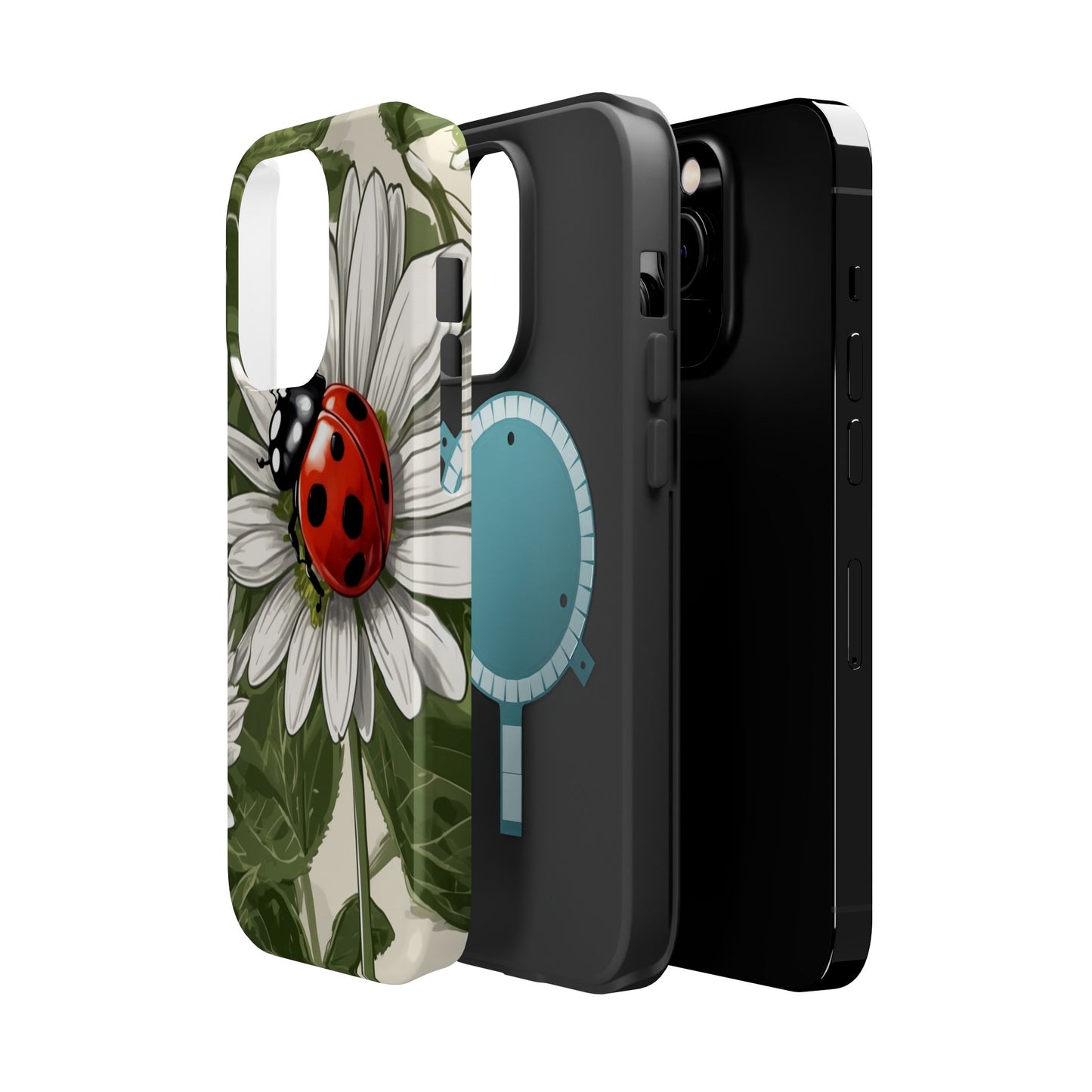 Ladybug & Daisy Garden Charm - MagSafe iPhone Case