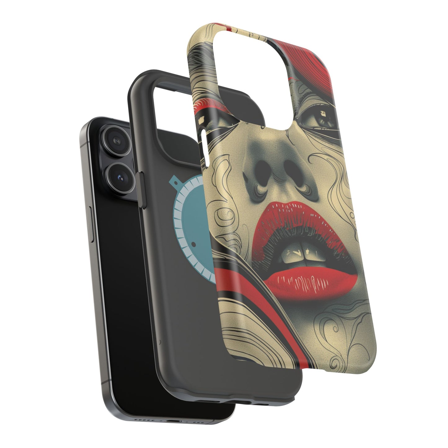 Bold Beauty Red Lips iPhone Case