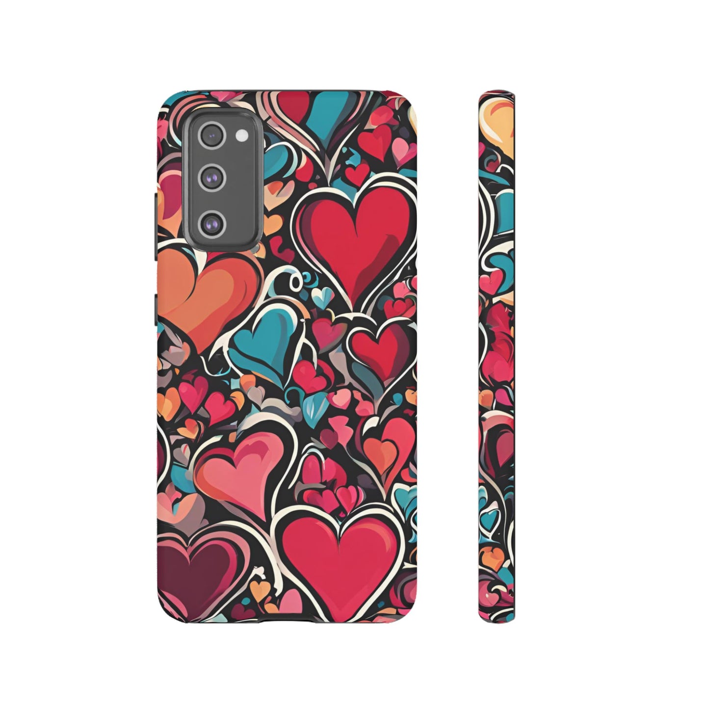 Vibrant Multicolor Heart Art – Samsung Galaxy Case