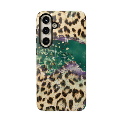 Emerald Glitter Leopard Print - iPhone Series Case