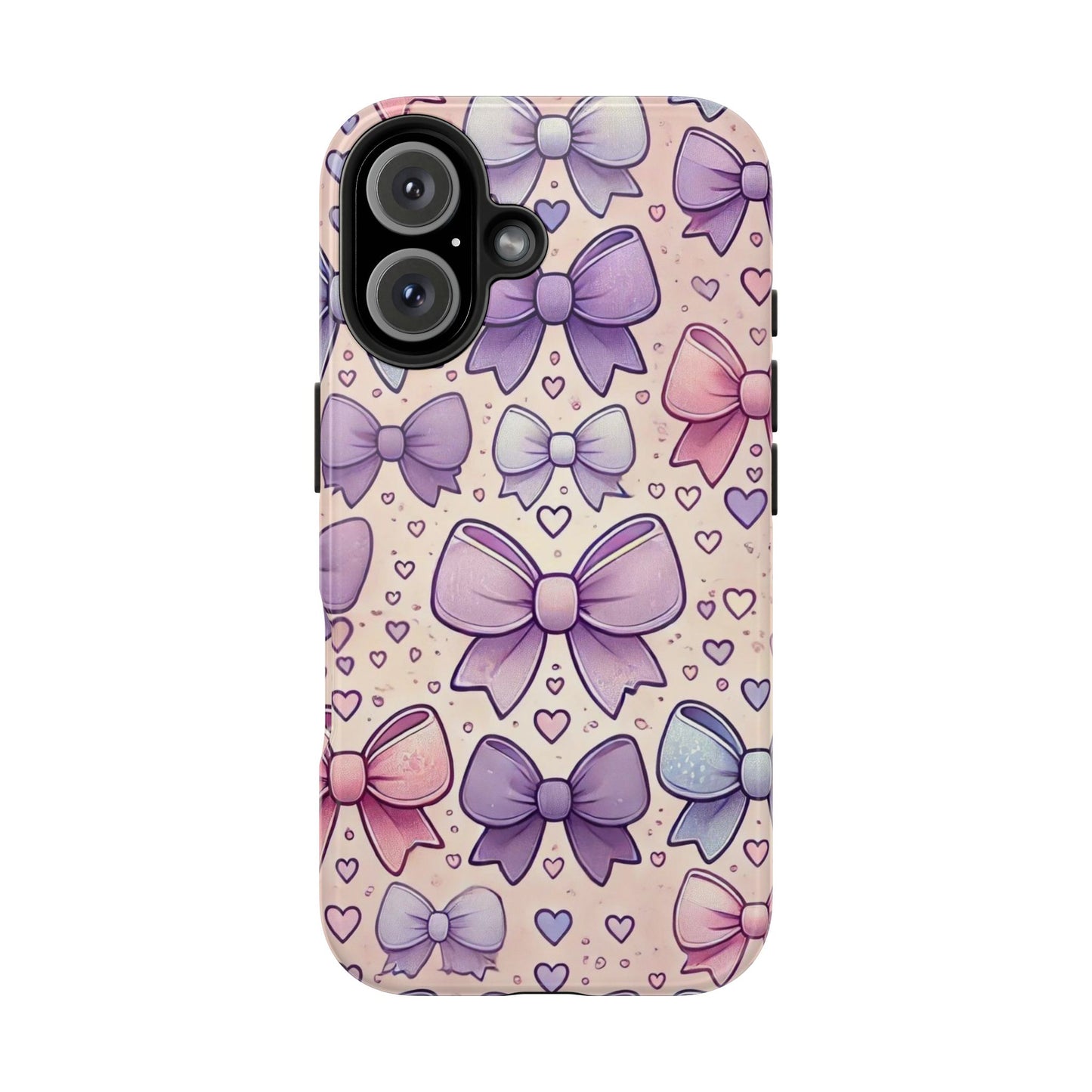 Pastel Bow iPhone Case - Cute Girly Pattern Protective Cover