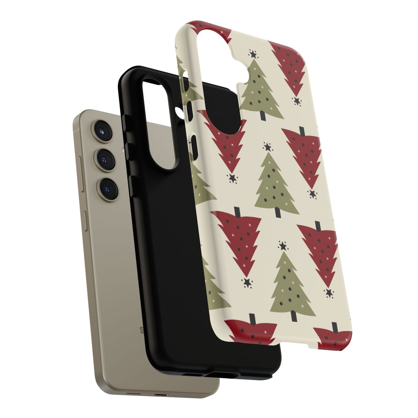 Retro Christmas Trees Pattern - Samsung Galaxy Series Case