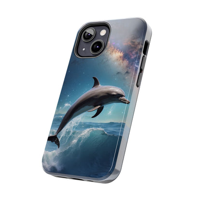 Dolphin Galaxy Splash - iPhone Case