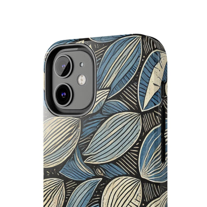 Botanical Leaf Pattern iPhone Case - Nature-Inspired Protective Cover